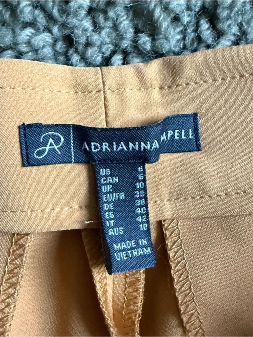 Adrianna Papell Yellow Tailored Pull On Pants - Picture 2 of 3